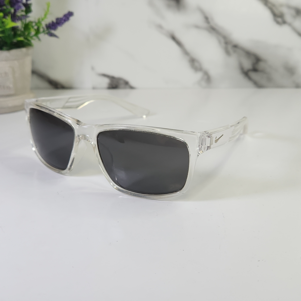 Nike Crusier EV0834 Clear Frame Black Lens Men's Sunglasses 59mm